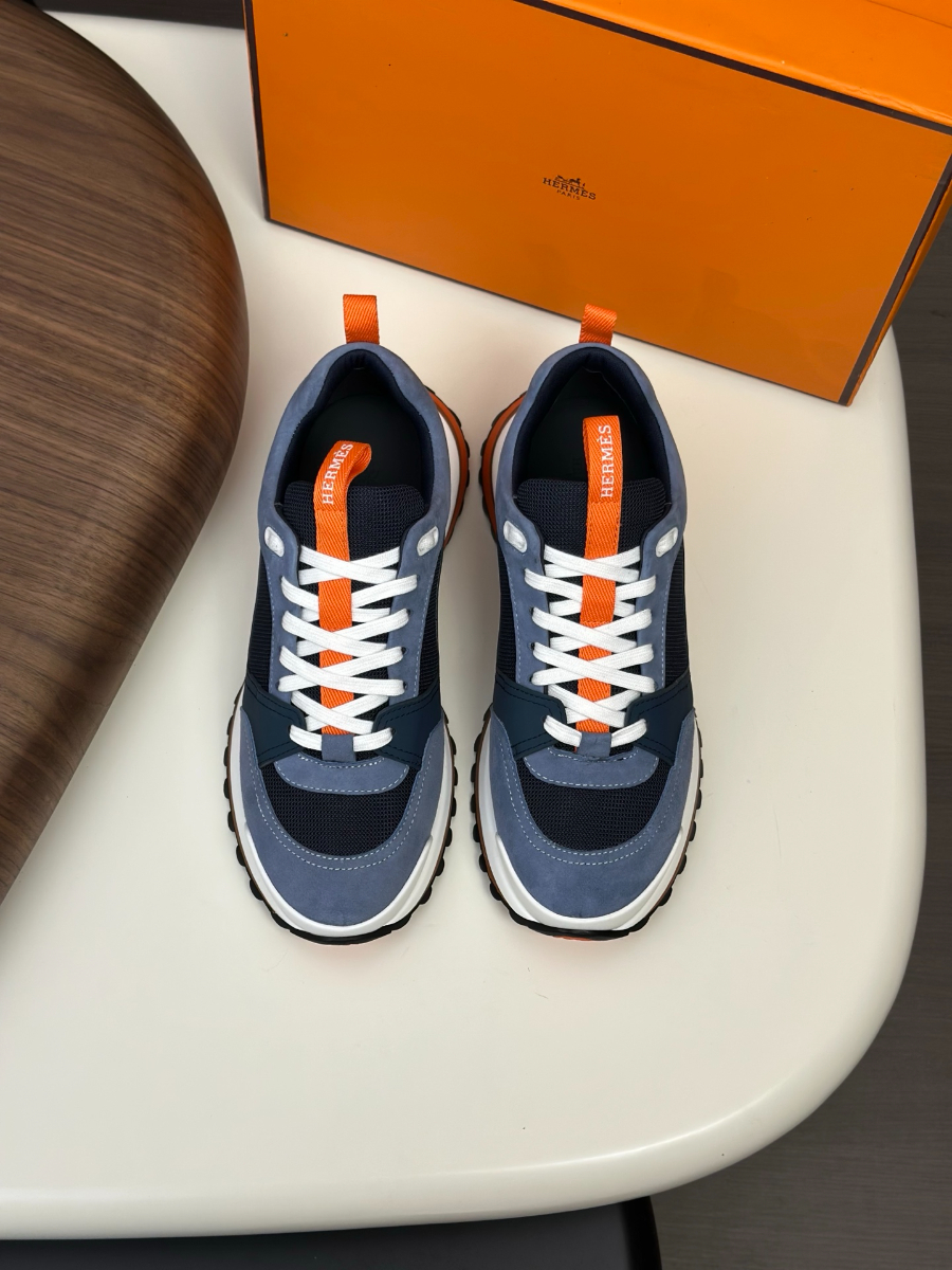 Hermes 에르메스 남성 스니커즈 (이탈리아 소가죽 & 메쉬 콤비 디자인) 2