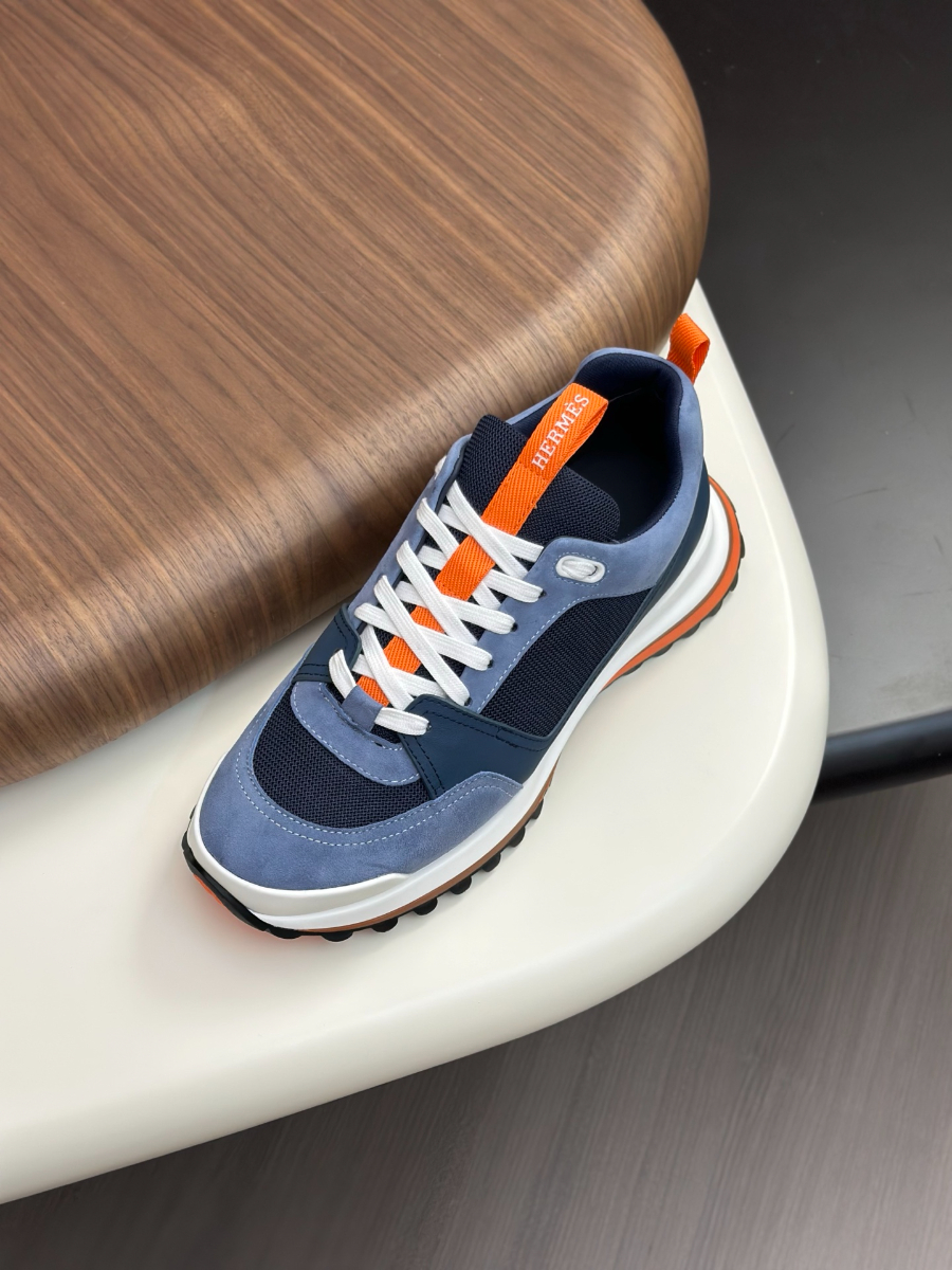 Hermes 에르메스 남성 스니커즈 (이탈리아 소가죽 & 메쉬 콤비 디자인) 5