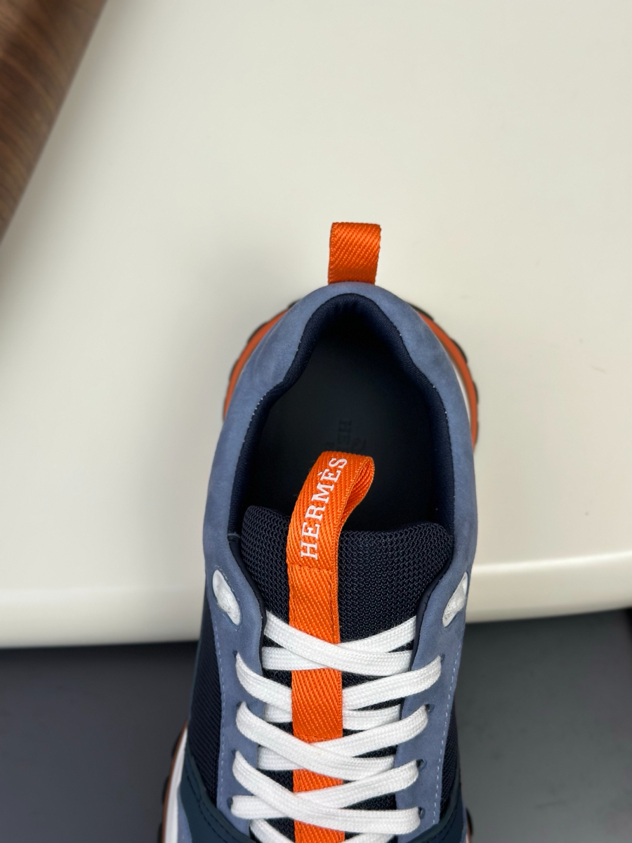 Hermes 에르메스 남성 스니커즈 (이탈리아 소가죽 & 메쉬 콤비 디자인) 7