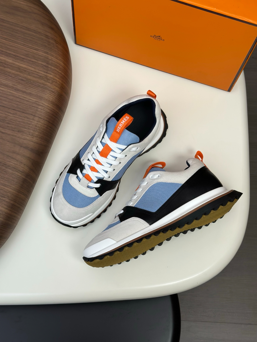 Hermes 에르메스 남성 스니커즈 (이탈리아 소가죽 & 메쉬 콤비 디자인) 5