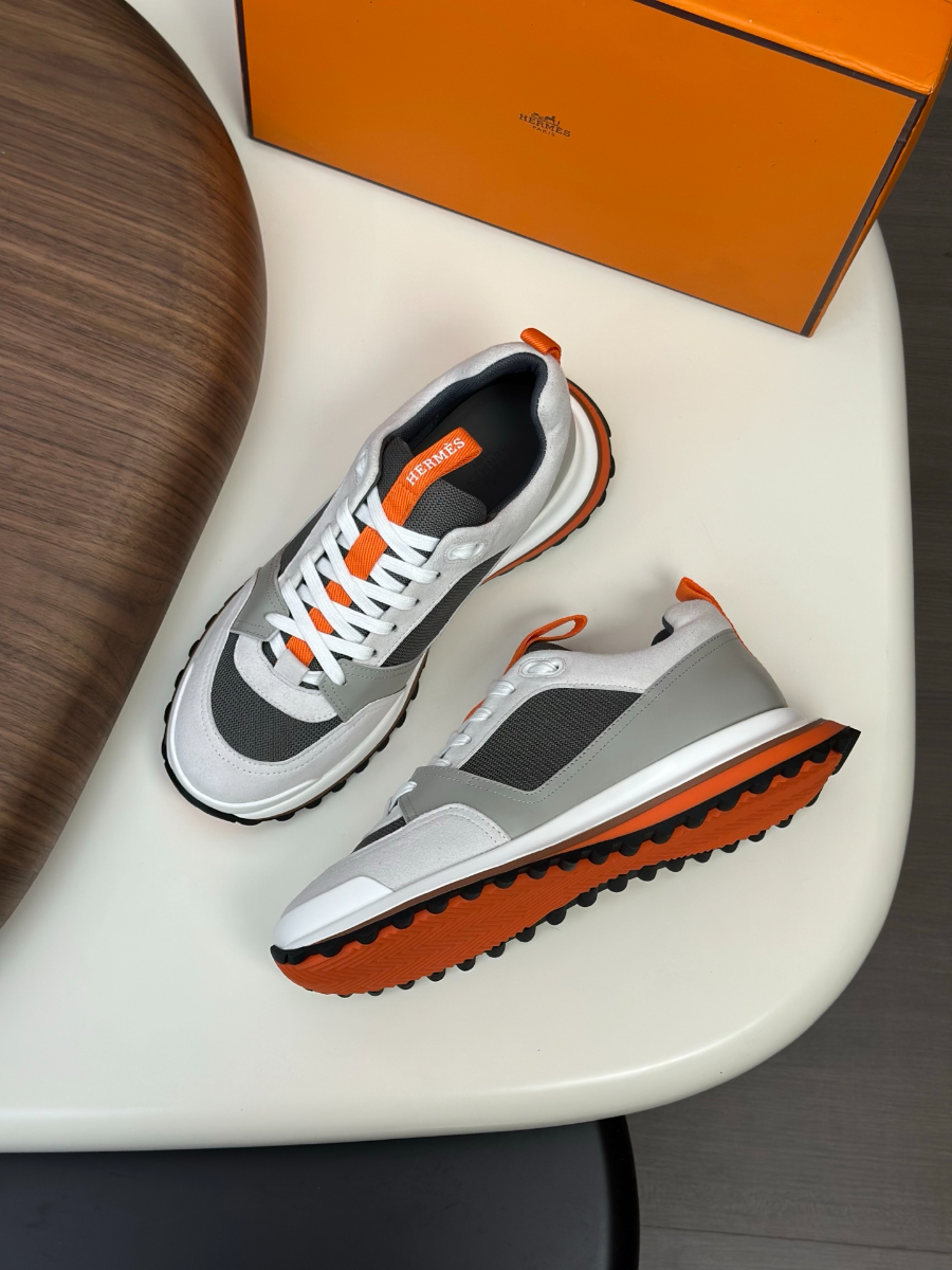 Hermes 에르메스 남성 스니커즈 (이탈리아 소가죽 & 메쉬 콤비 디자인) 5