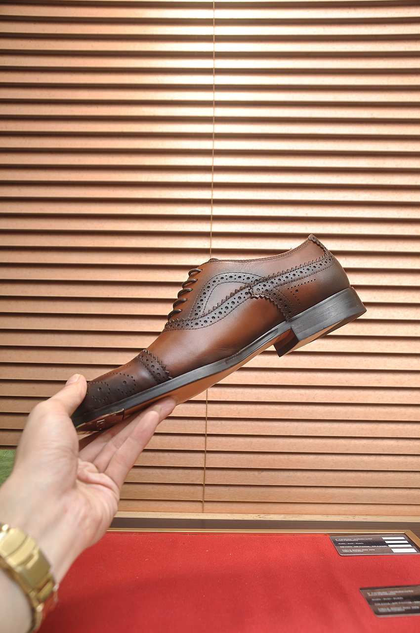 GUCCI 구찌 남성 브로그 레더 옥스퍼드 구두 5