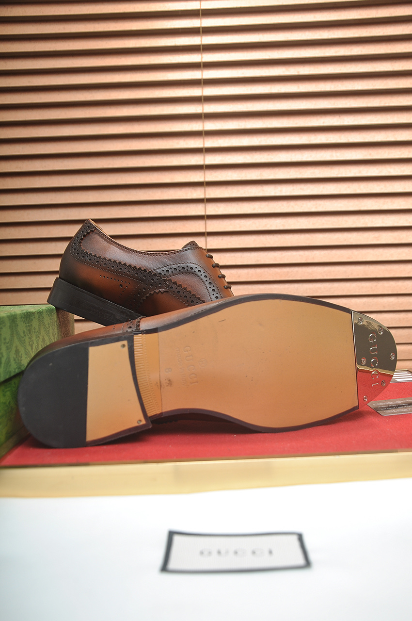 GUCCI 구찌 남성 브로그 레더 옥스퍼드 구두 7