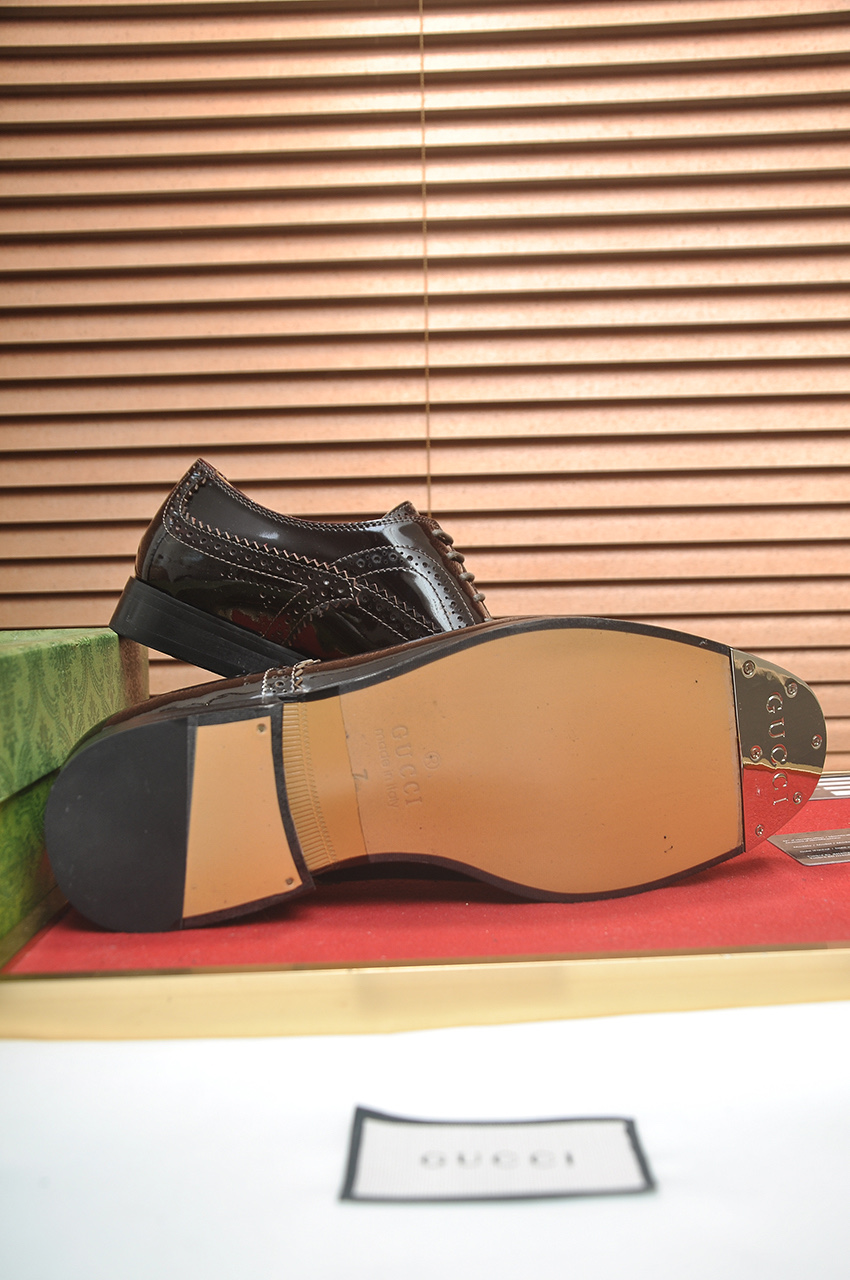 GUCCI 구찌 남성 클래식 브로그 레더 옥스포드 구두 6