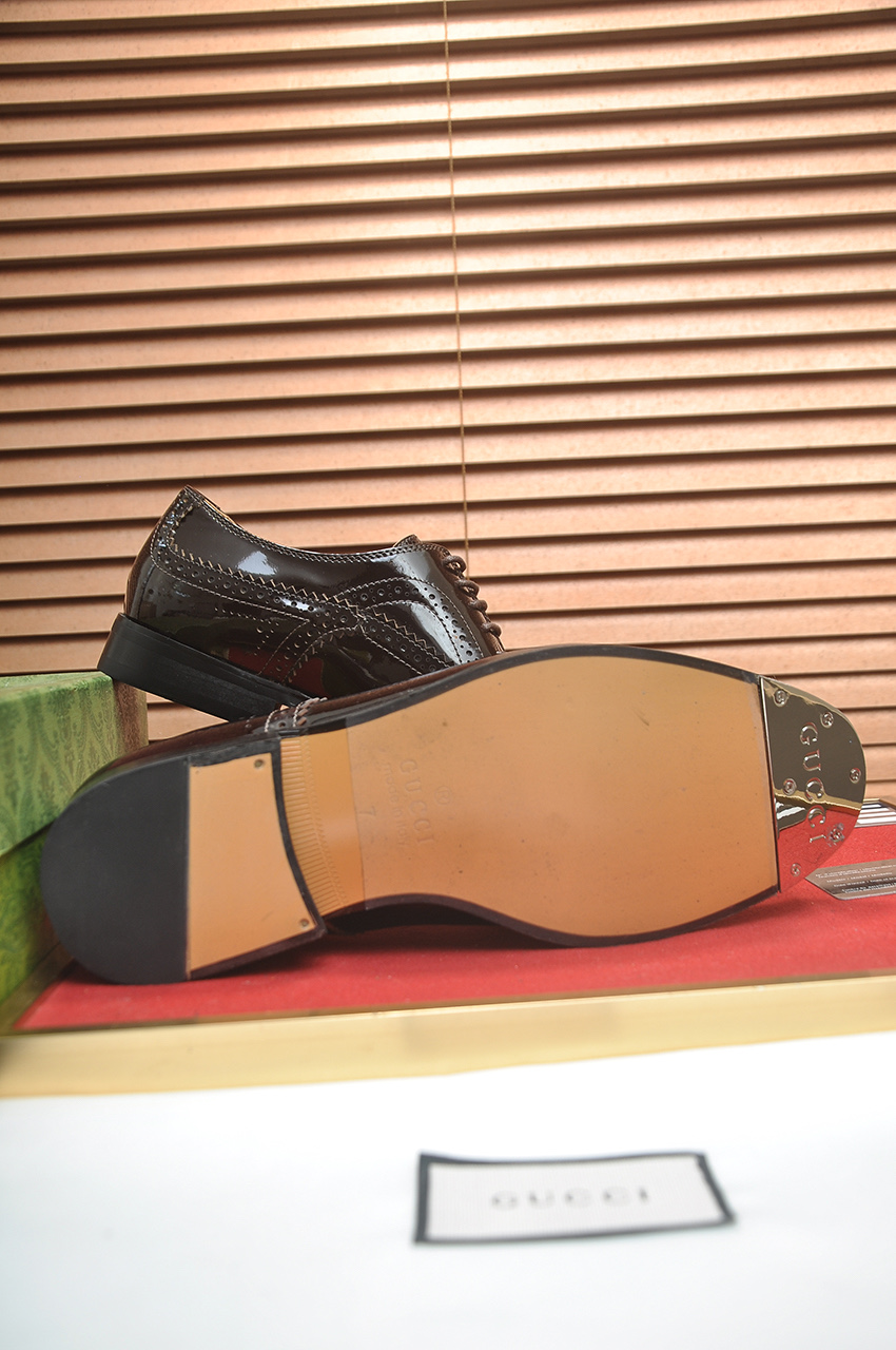 GUCCI 구찌 남성 클래식 브로그 레더 옥스포드 구두 7