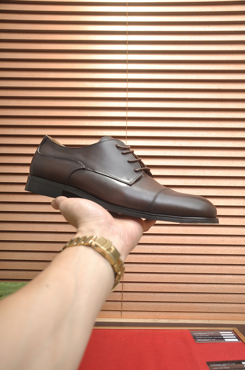 GUCCI 구찌 남성 블랙 클래식 레더 옥스퍼드 슈즈 8