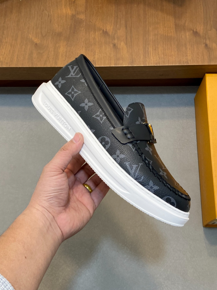 LOUIS VUITTON 루이비통 남성 모노그램 데님 로퍼 스니커즈 4