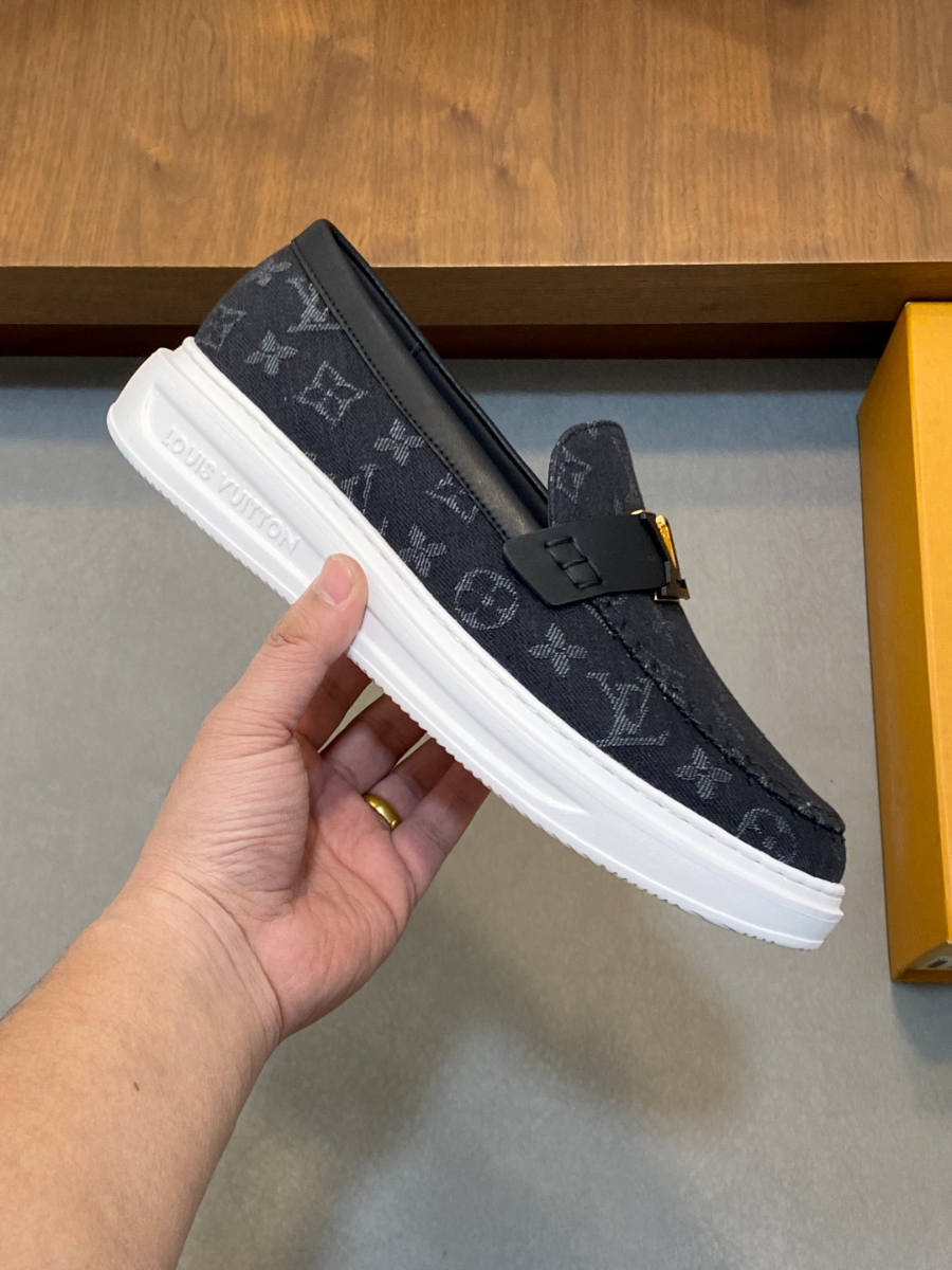 LOUIS VUITTON 루이비통 남성 모노그램 데님 로퍼 스니커즈 3