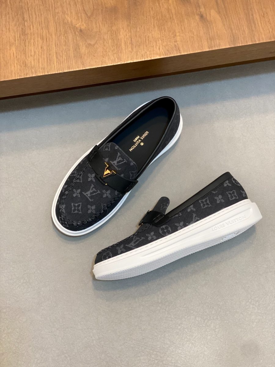 LOUIS VUITTON 루이비통 남성 모노그램 데님 로퍼 스니커즈 4