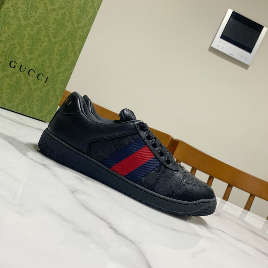 Gucci 구찌 남녀공용 화이트 웹 스트라이프 스니커즈 2