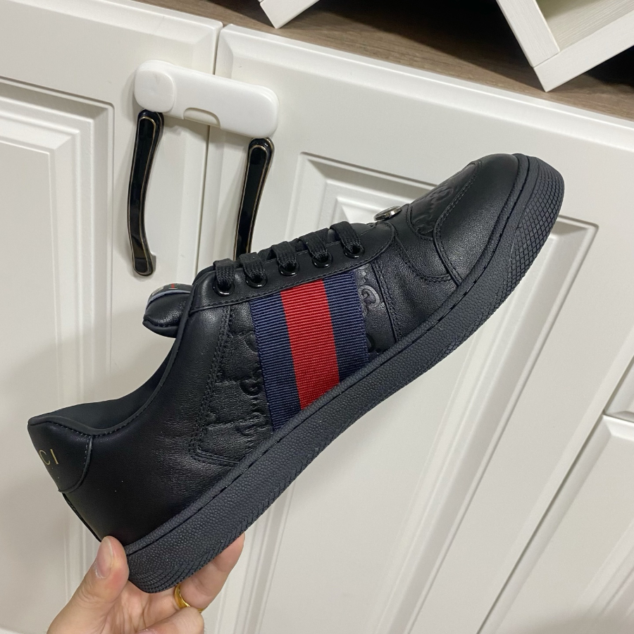 Gucci 구찌 남녀공용 화이트 웹 스트라이프 스니커즈 6