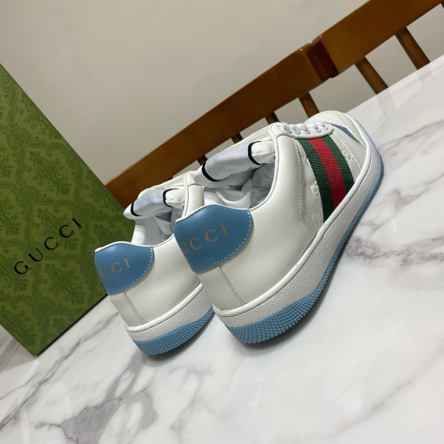 Gucci 구찌 남녀공용 화이트 웹 스트라이프 스니커즈 3