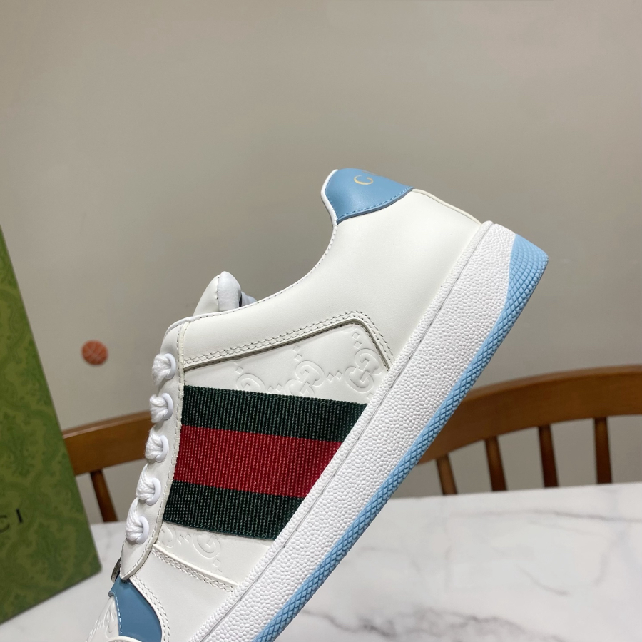 Gucci 구찌 남녀공용 화이트 웹 스트라이프 스니커즈 6