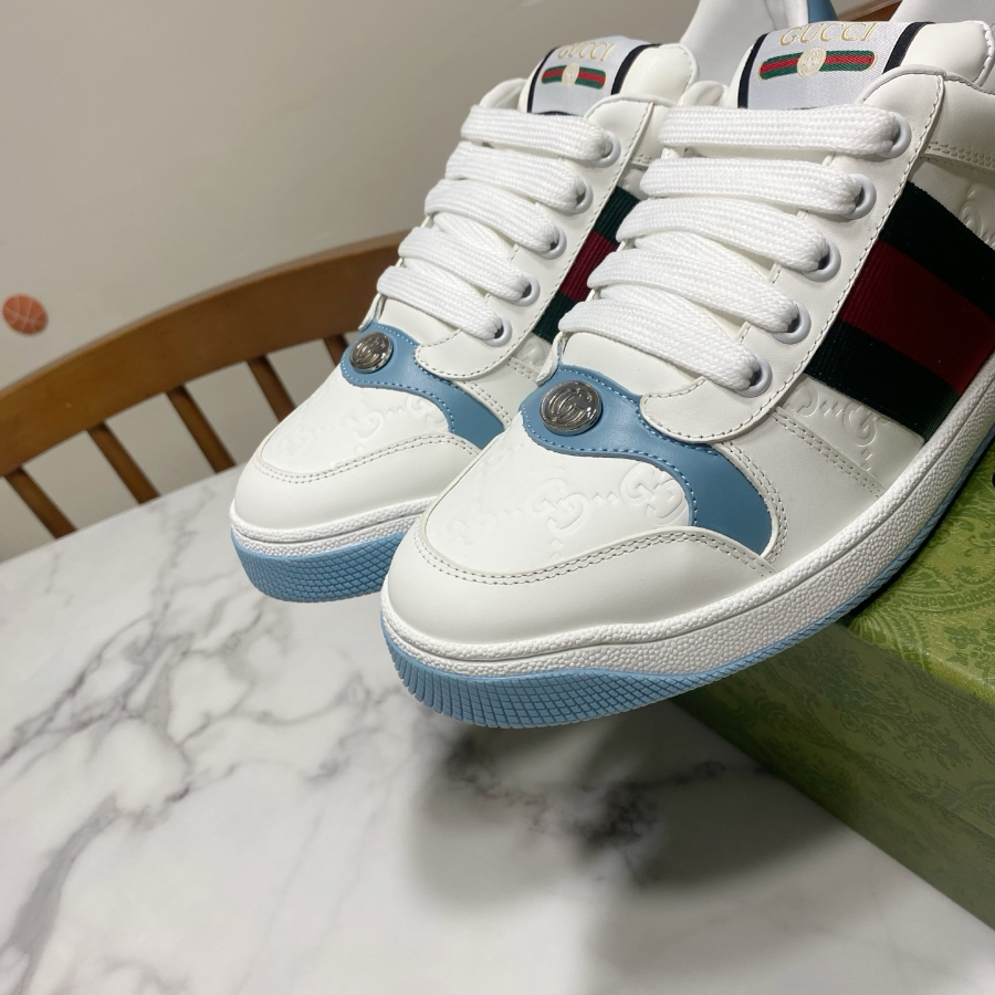 Gucci 구찌 남녀공용 화이트 웹 스트라이프 스니커즈 9