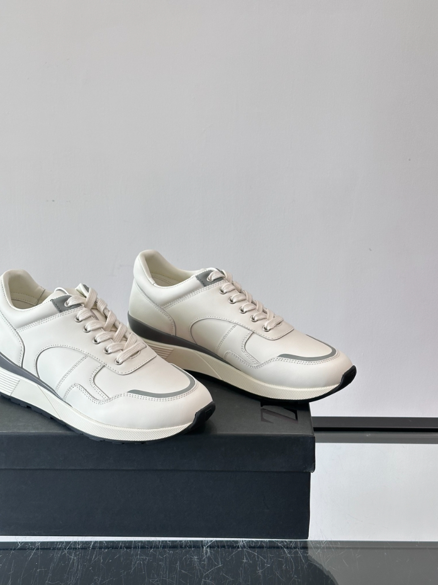 ZEGNA 남성 레더 캐주얼 스니커즈 7