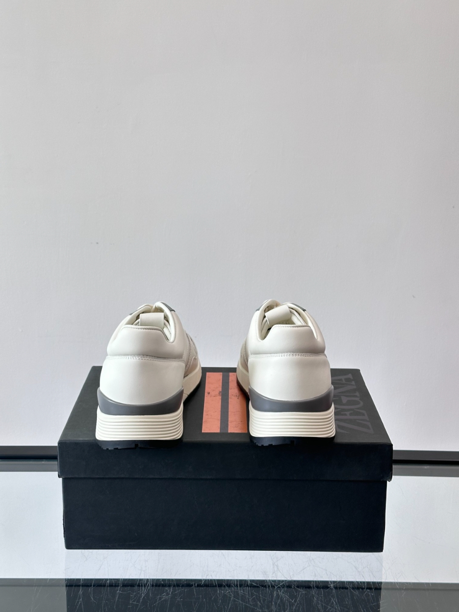 ZEGNA 남성 레더 캐주얼 스니커즈 8