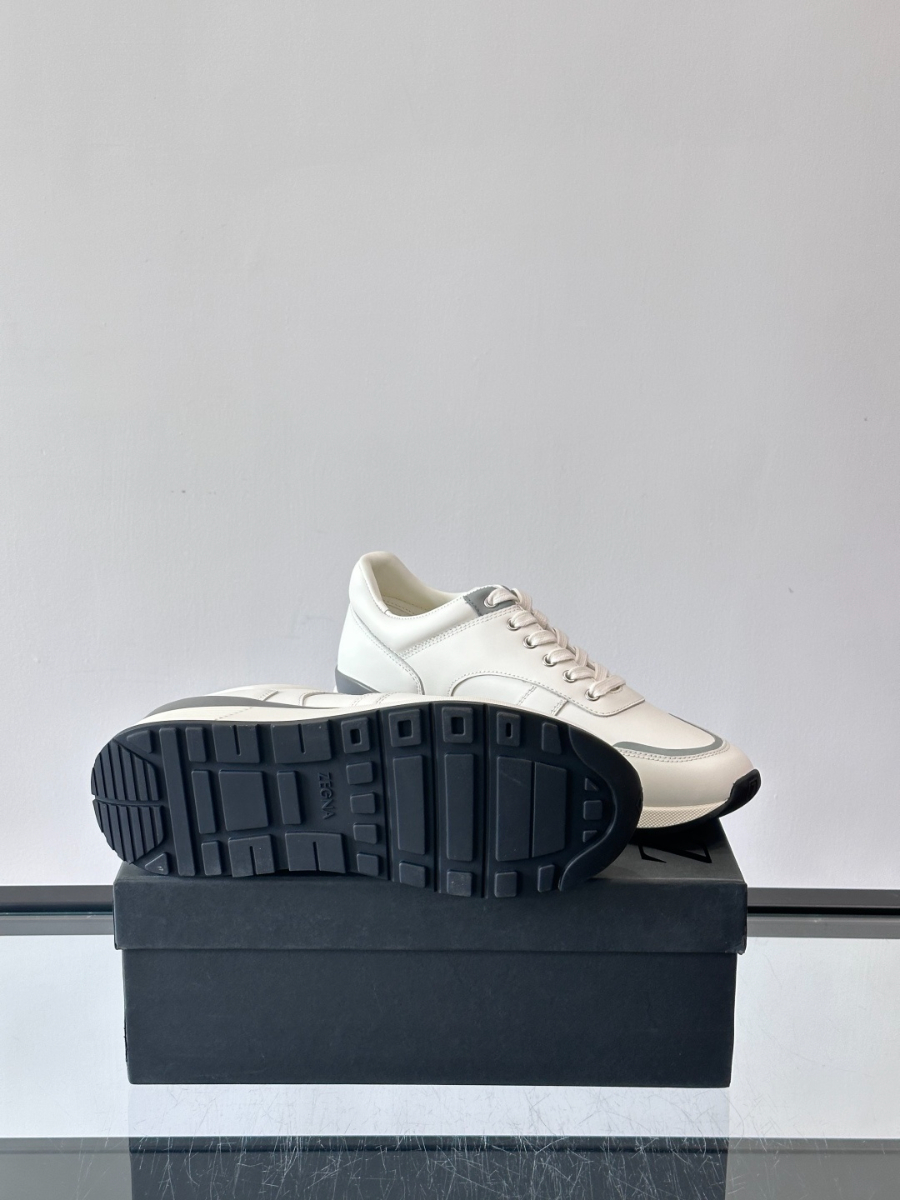 ZEGNA 남성 레더 캐주얼 스니커즈 9