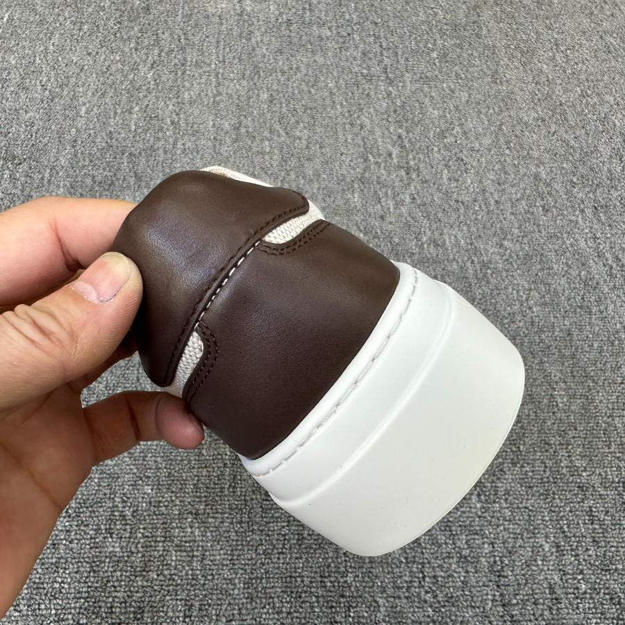 Kiton Inspired Two-Tone Leather Low Top Sneaker 키톤 투톤 레더 로우탑 스니커즈 브라운 8