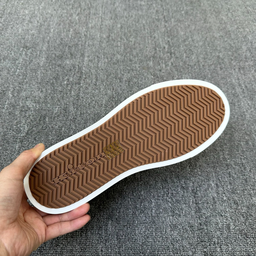 Kiton Inspired Two-Tone Leather Low Top Sneaker 키톤 투톤 레더 로우탑 스니커즈 그레이 9