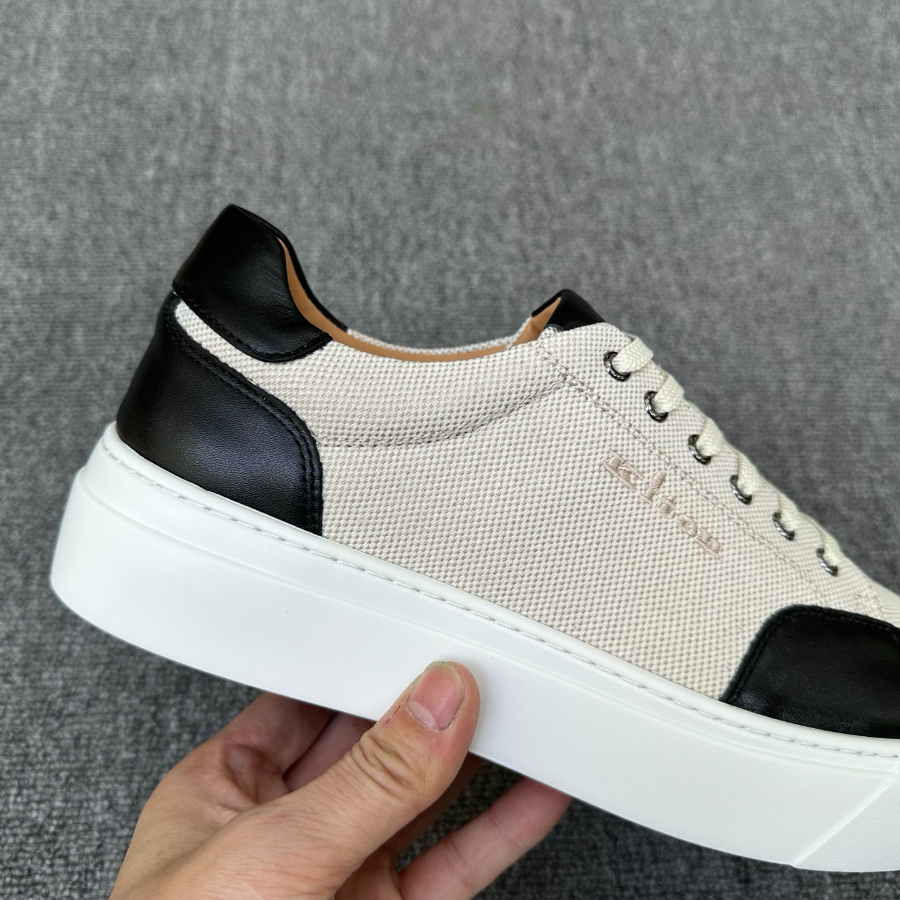Kiton Inspired Two-Tone Leather Low Top Sneaker 키톤 투톤 레더 로우탑 스니커즈 블랙 5