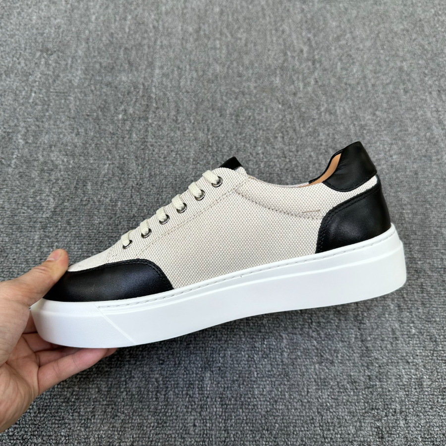 Kiton Inspired Two-Tone Leather Low Top Sneaker 키톤 투톤 레더 로우탑 스니커즈 블랙 7