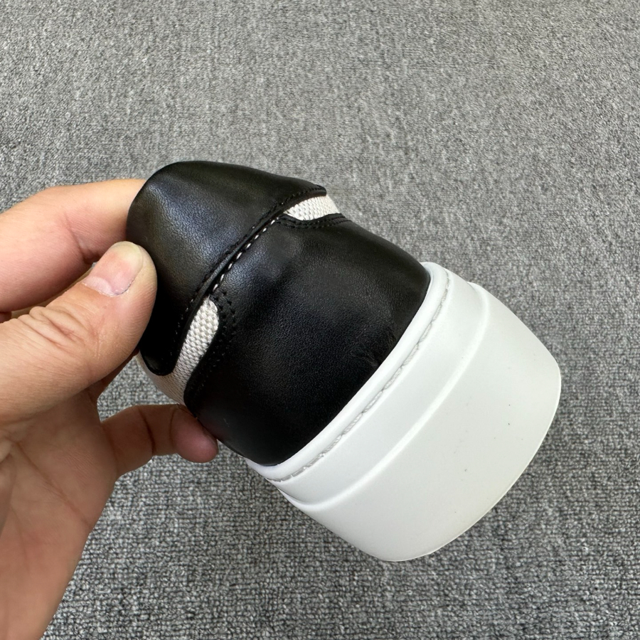 Kiton Inspired Two-Tone Leather Low Top Sneaker 키톤 투톤 레더 로우탑 스니커즈 블랙 9