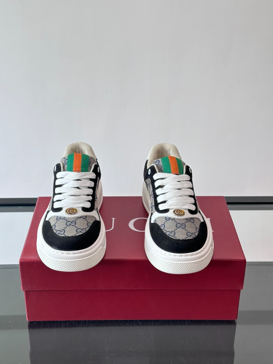 Gucci Platform GG Canvas Sneakers 구찌 플랫폼 GG 캔버스 스니커즈 블랙 그레 2