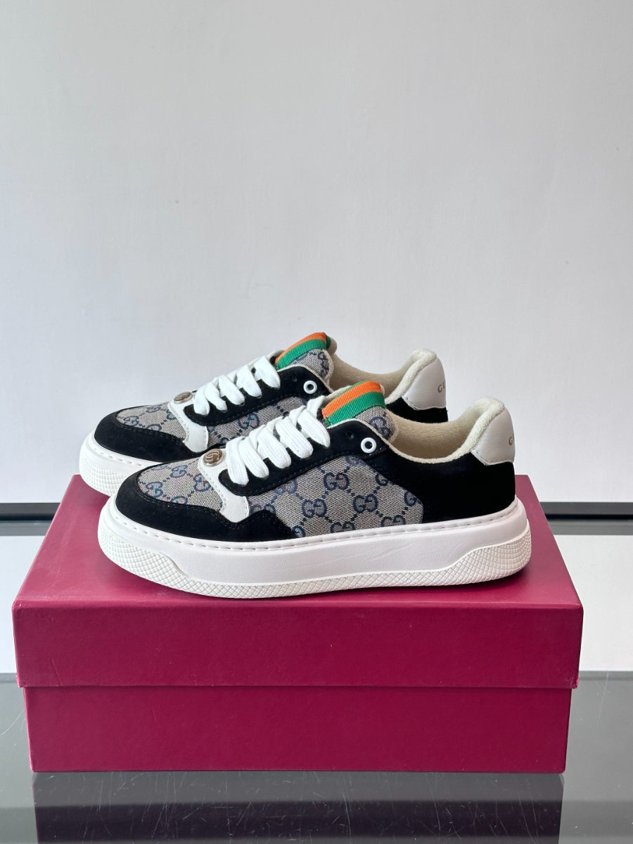 Gucci Platform GG Canvas Sneakers 구찌 플랫폼 GG 캔버스 스니커즈 블랙 그레 3