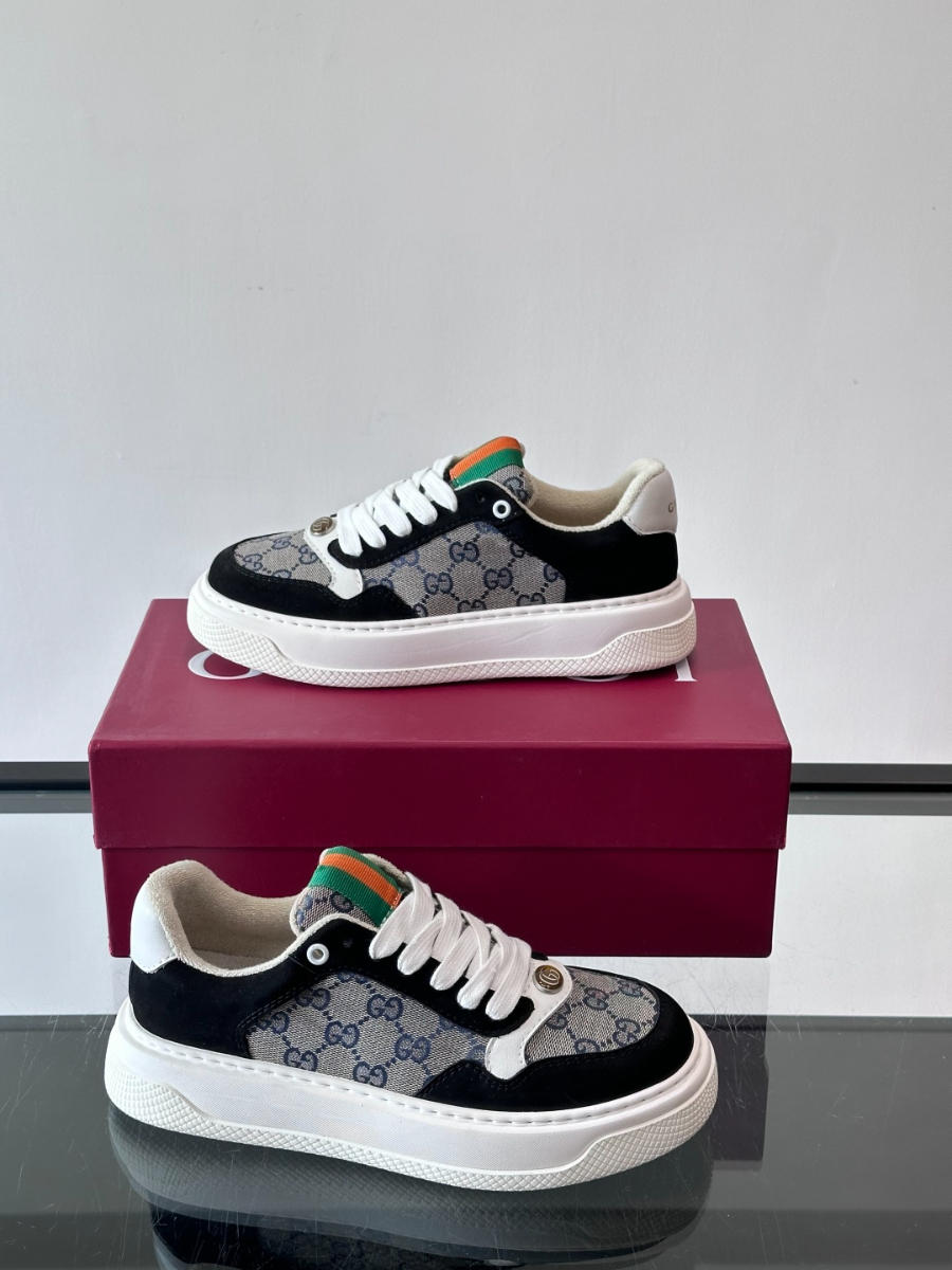 Gucci Platform GG Canvas Sneakers 구찌 플랫폼 GG 캔버스 스니커즈 블랙 그레 4