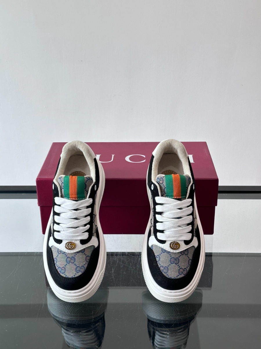 Gucci Platform GG Canvas Sneakers 구찌 플랫폼 GG 캔버스 스니커즈 블랙 그레 6