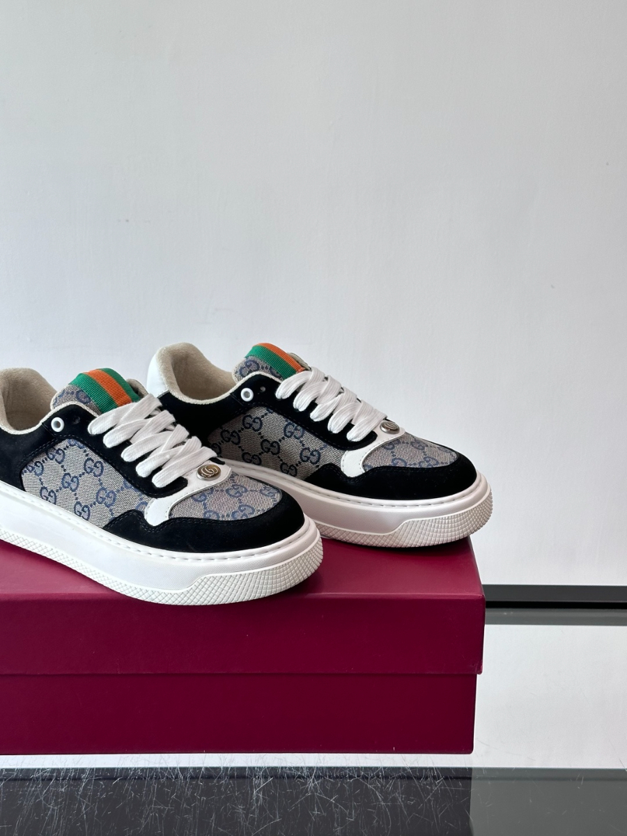 Gucci Platform GG Canvas Sneakers 구찌 플랫폼 GG 캔버스 스니커즈 블랙 그레 7