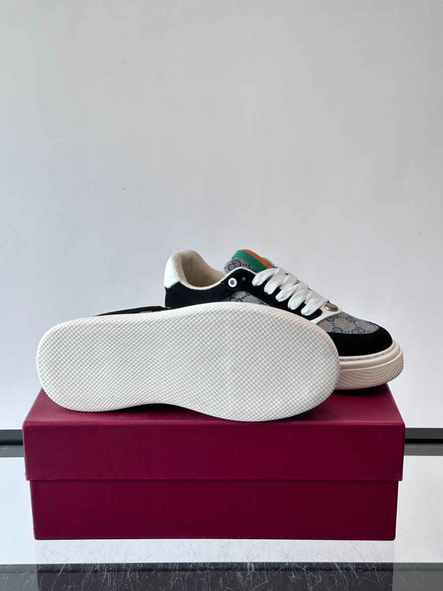 Gucci Platform GG Canvas Sneakers 구찌 플랫폼 GG 캔버스 스니커즈 블랙 그레 9