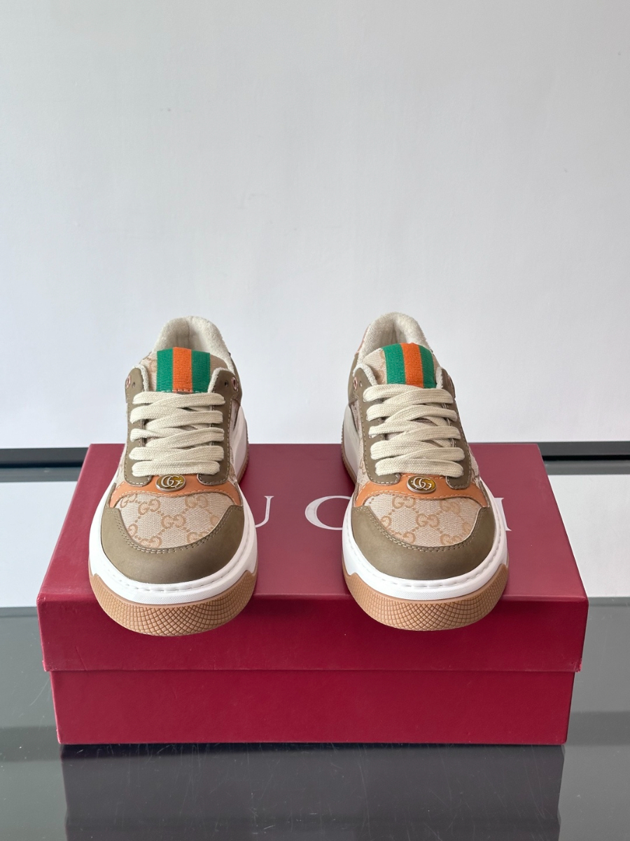 Gucci Platform GG Canvas Sneakers 구찌 플랫폼 GG 캔버스 스니커즈 베이지 카키 1
