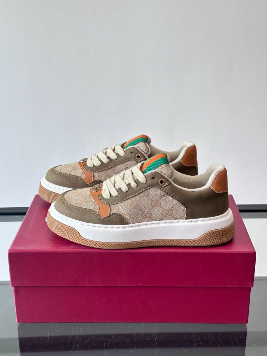 Gucci Platform GG Canvas Sneakers 구찌 플랫폼 GG 캔버스 스니커즈 베이지 카키 2