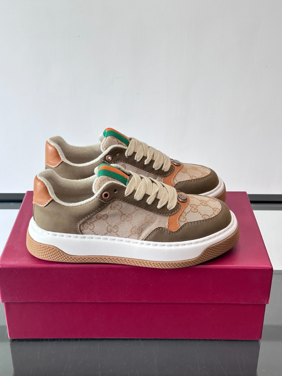 Gucci Platform GG Canvas Sneakers 구찌 플랫폼 GG 캔버스 스니커즈 베이지 카키 9