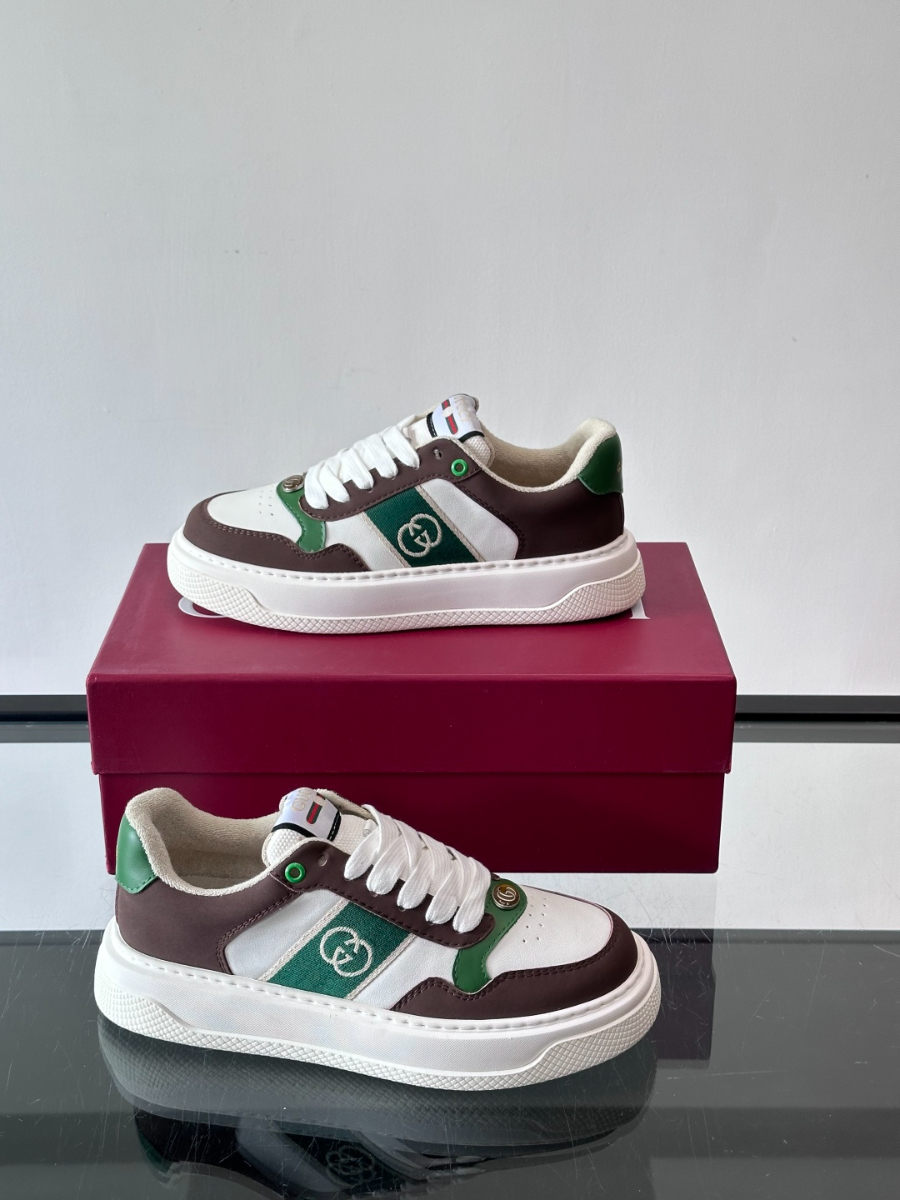 Gucci Platform GG Canvas Sneakers Green 구찌 플랫폼 GG 캔버스 스니커즈 그린 4