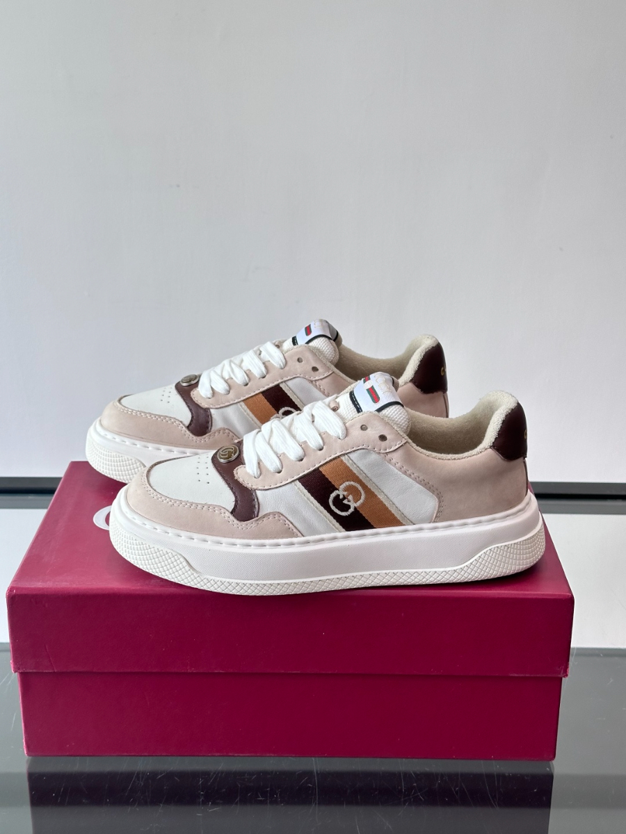 Gucci Platform GG Canvas Sneakers Green 구찌 플랫폼 GG 캔버스 스니커즈 베이지 3