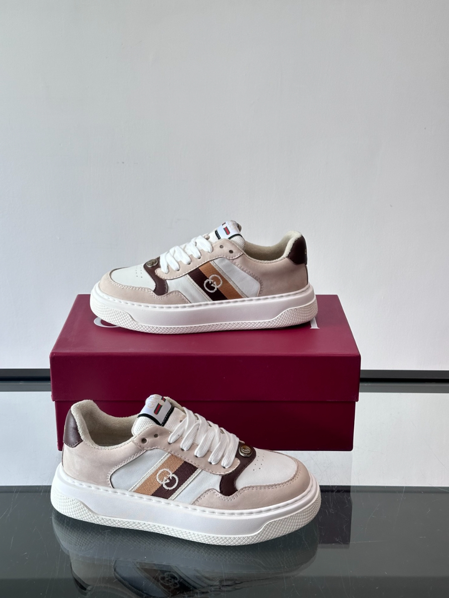 Gucci Platform GG Canvas Sneakers Green 구찌 플랫폼 GG 캔버스 스니커즈 베이지 4