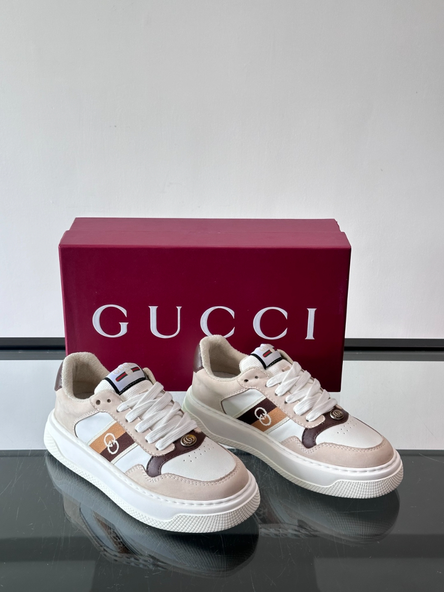 Gucci Platform GG Canvas Sneakers Green 구찌 플랫폼 GG 캔버스 스니커즈 베이지 5
