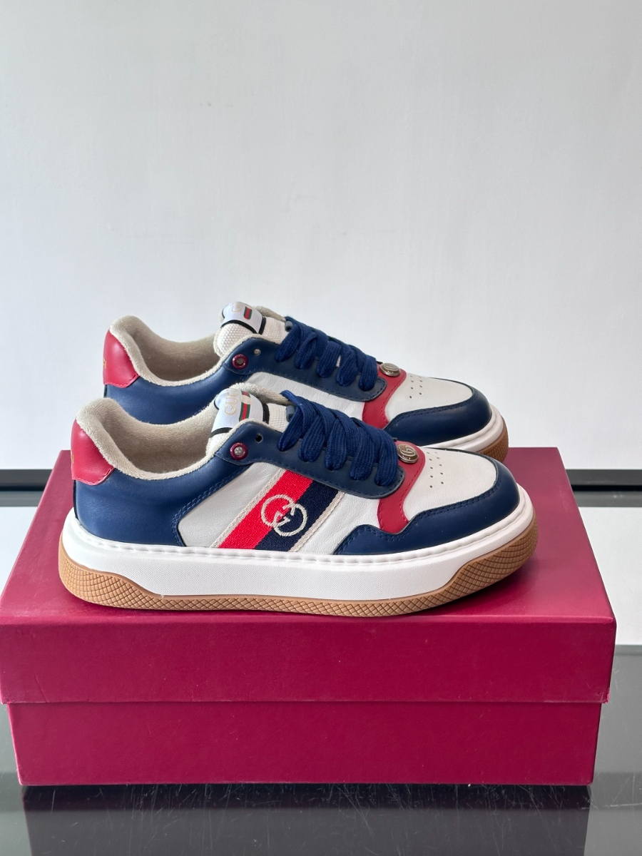 Gucci Platform GG Canvas Sneakers Green 구찌 플랫폼 GG 캔버스 스니커즈 네이비 1