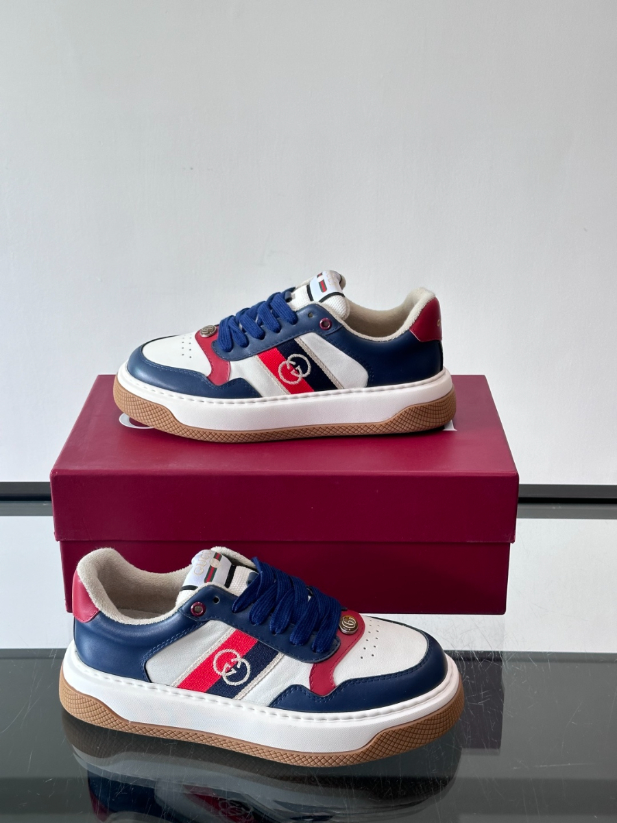 Gucci Platform GG Canvas Sneakers Green 구찌 플랫폼 GG 캔버스 스니커즈 네이비 4