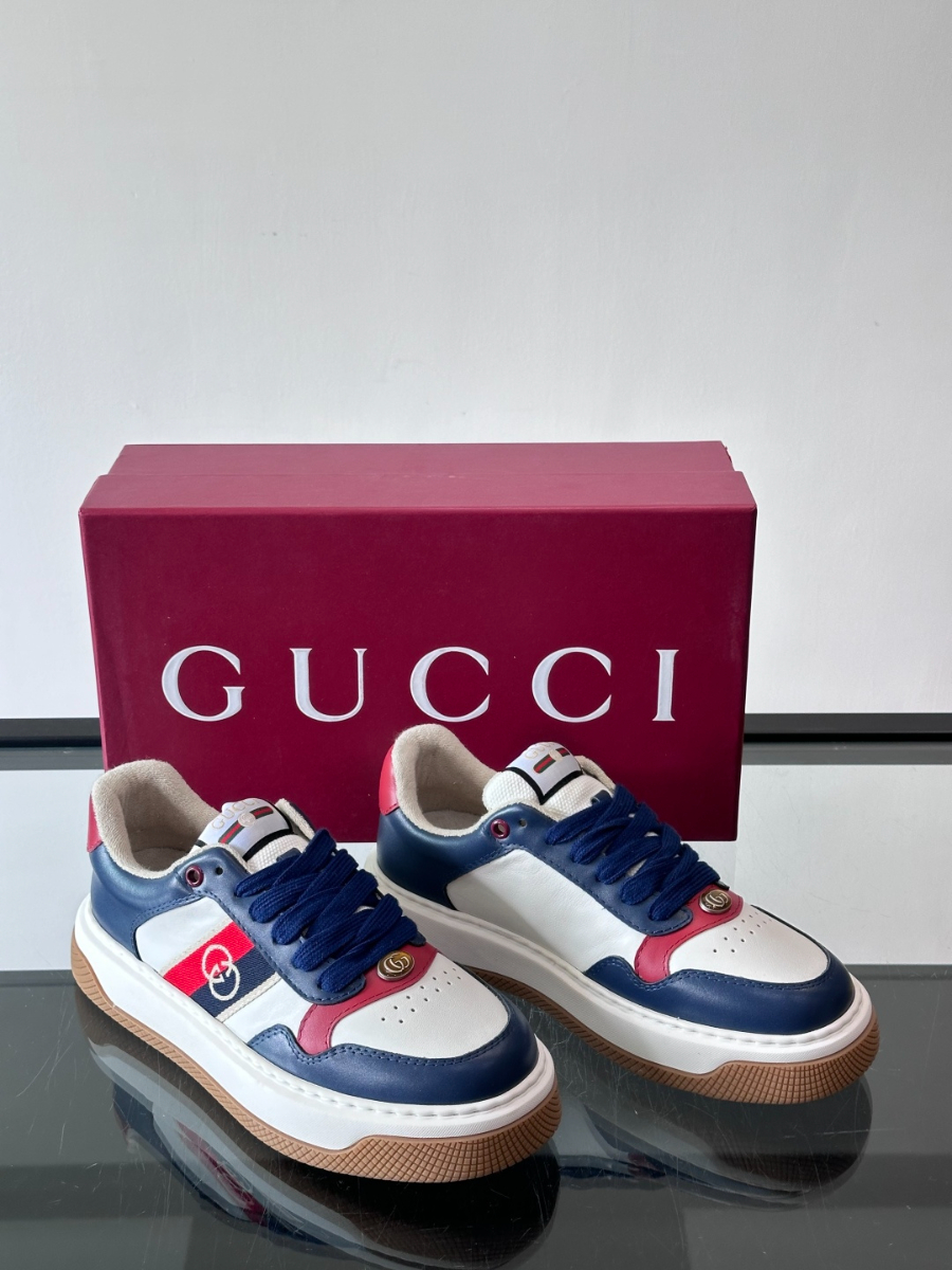 Gucci Platform GG Canvas Sneakers Green 구찌 플랫폼 GG 캔버스 스니커즈 네이비 5