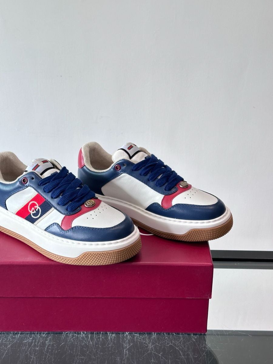 Gucci Platform GG Canvas Sneakers Green 구찌 플랫폼 GG 캔버스 스니커즈 네이비 7