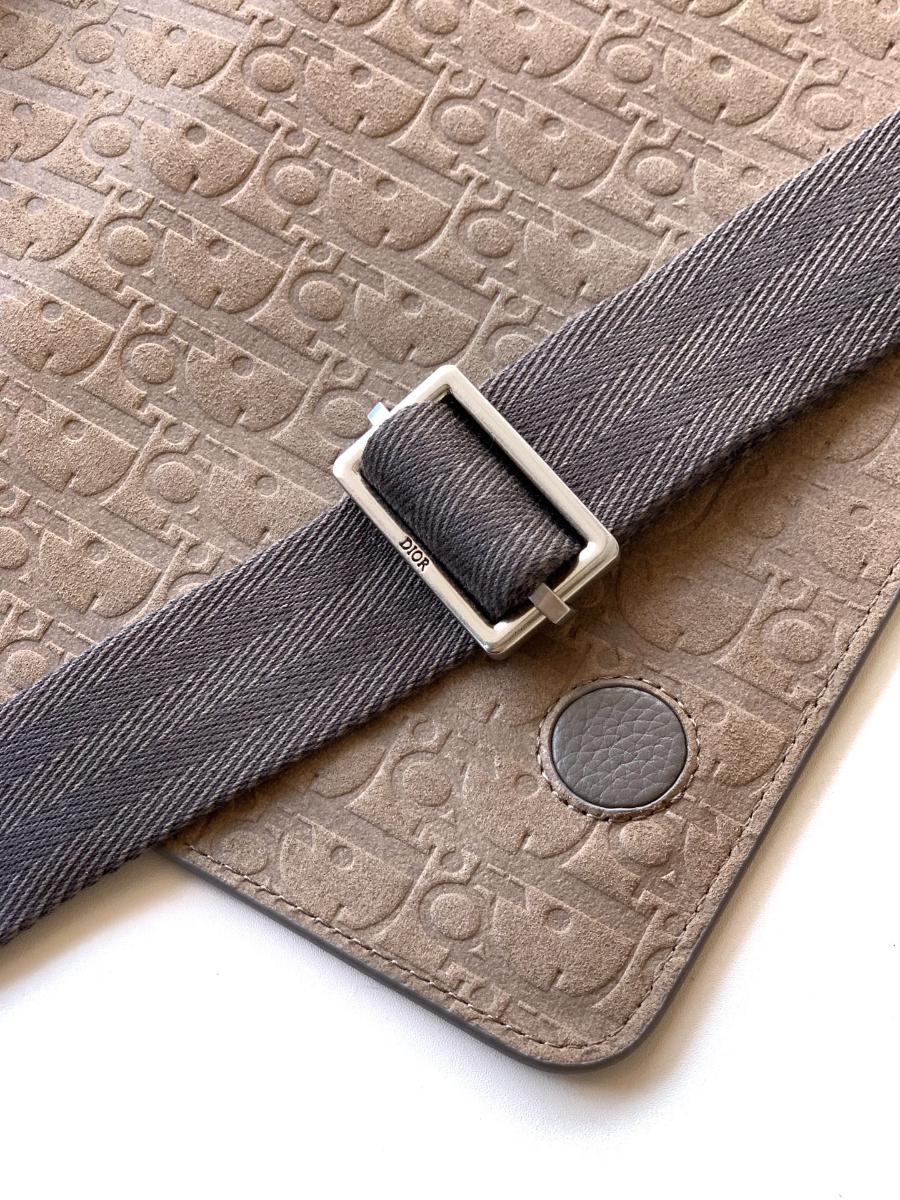 Dior Privé Flap Messenger Bag Dior Icons Calfskin Camel 디올 프리베 플랩 메신저백 디올 아이콘 카프스킨 스모그그레이 33cm 9