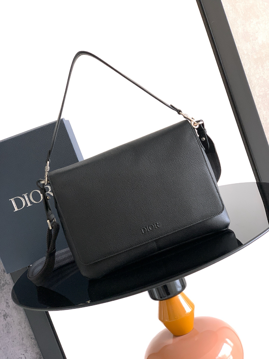 Dior Privé Flap Messenger Bag Dior Icons Calfskin Camel 디올 프리베 플랩 메신저백 디올 아이콘 카프스킨 딥블랙 33cm 4