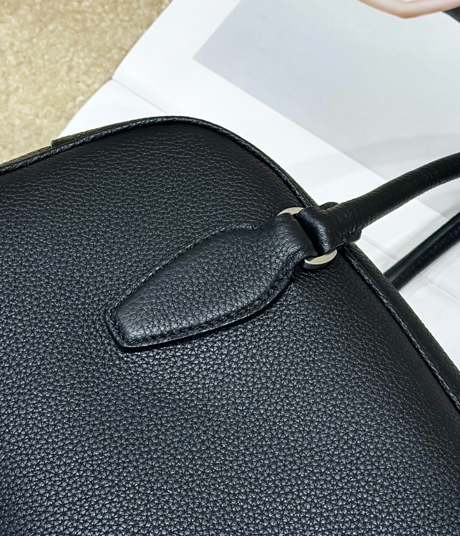 The Row EW India Bag 더 로우 EW 인디아 Bonaudo 토트백 블랙 32cm 7