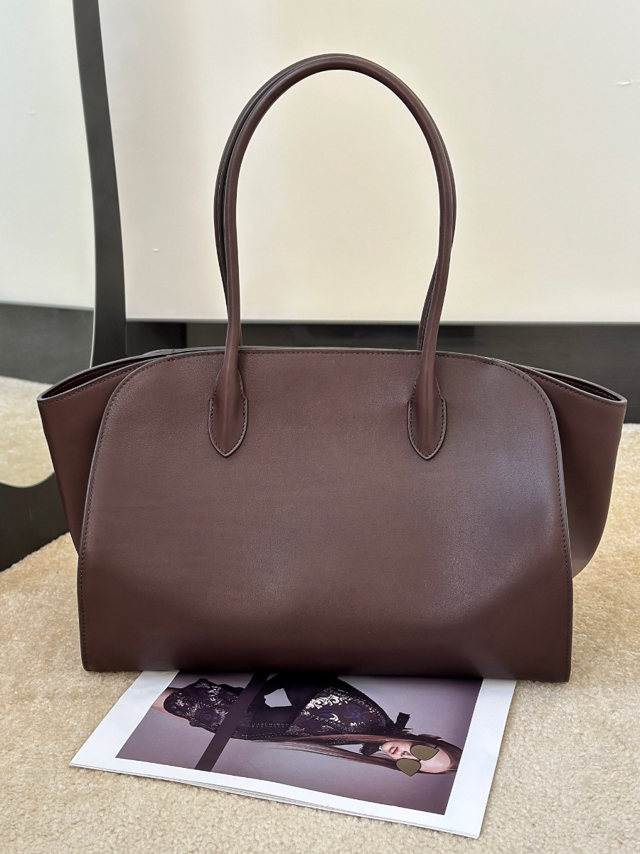 The Row Marlo 14 Mason Calf Leather Top Handle Bag 더 로우 말로 14 메이슨 카프 레더 토트백 36cm 1