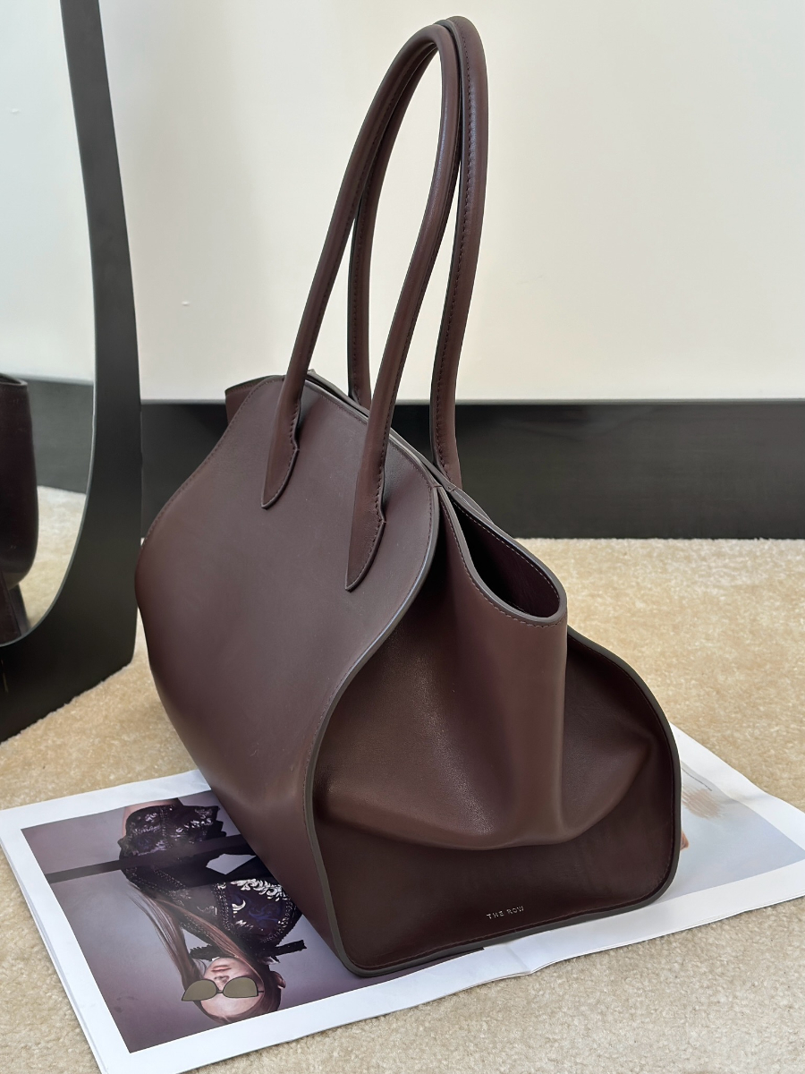 The Row Marlo 14 Mason Calf Leather Top Handle Bag 더 로우 말로 14 메이슨 카프 레더 토트백 36cm 2