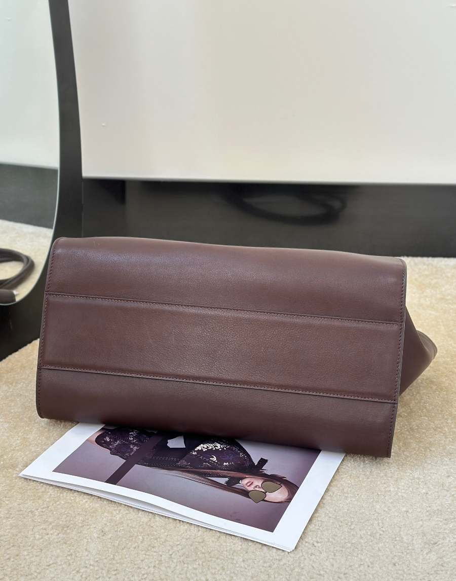 The Row Marlo 14 Mason Calf Leather Top Handle Bag 더 로우 말로 14 메이슨 카프 레더 토트백 36cm 3