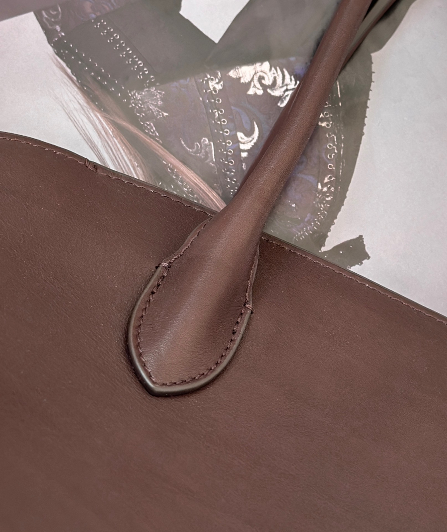 The Row Marlo 14 Mason Calf Leather Top Handle Bag 더 로우 말로 14 메이슨 카프 레더 토트백 36cm 4